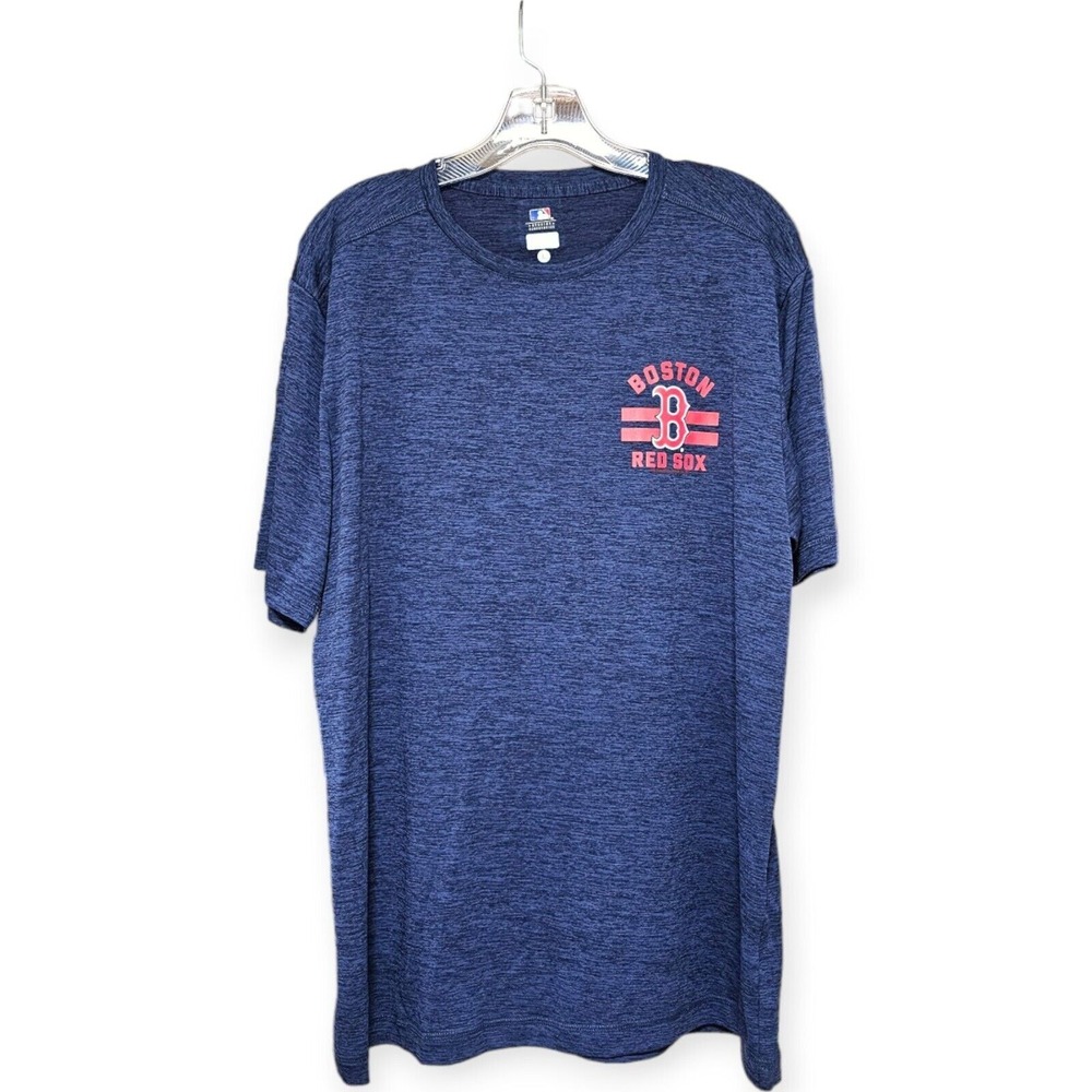 Men's‎ Blue Large MLB Boston Red Sox Merchandise TX3 Cool T Shirt 100% Polyester